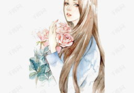 手绘美女,描绘古典与现代交融的艺术魅力